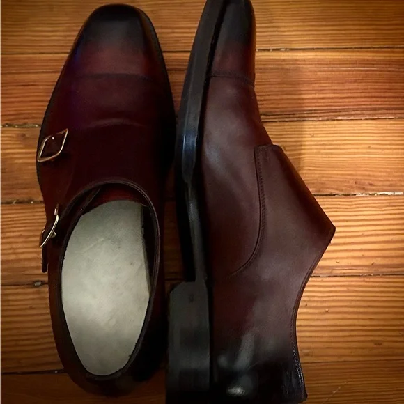 ºTOM FORDº Burnished Leather — ELKAN MONK STRAP ★Price Drop★